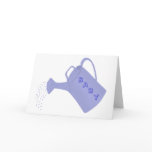 Baby shower invitation cards, blue water can