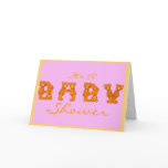 Baby Shower Invitation Cards ~Pink~ Bear Alphabet