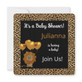 Baby Shower Invitation Cheetah Print invitation