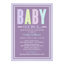 Baby Shower Invitation | Chic Type - Girl