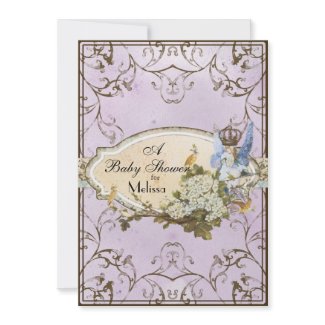 Baby Shower Invitation - Enchanted Faerie Princess invitation