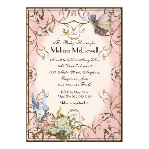 Baby Shower Invitation - Enchanted Faerie Princess