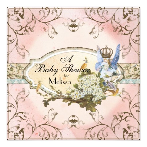 Baby Shower Invitation - Enchanted Faerie Princess from Zazzle.com