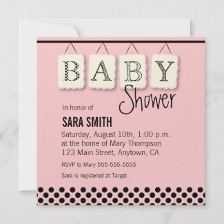 Baby Shower Invitation for a Girl
