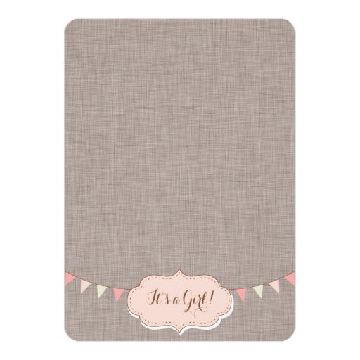 Baby Shower Invitation for Girl With Mason Jar