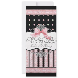Baby Shower Invitation - French Bow Dot Swirl vs3 invitation