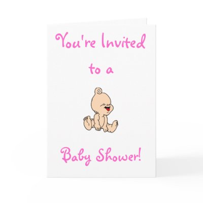 Baby Shower Invitation- Girl Greeting Cards by diggz817