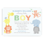 Baby Shower Invitation | Jungle Animals for Boy