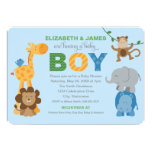 Baby Shower Invitation | Jungle Animals for Boy