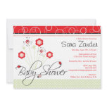 Baby Shower Invitation - Ladybugs