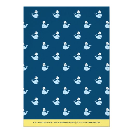 Baby Shower Invitation | Nautical Preppy Whale