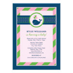 Baby Shower Invitation | Nautical Preppy Whale