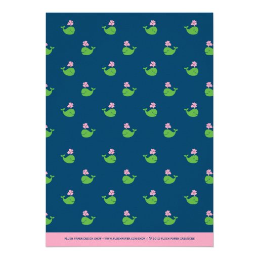 Baby Shower Invitation | Nautical Preppy Whale
