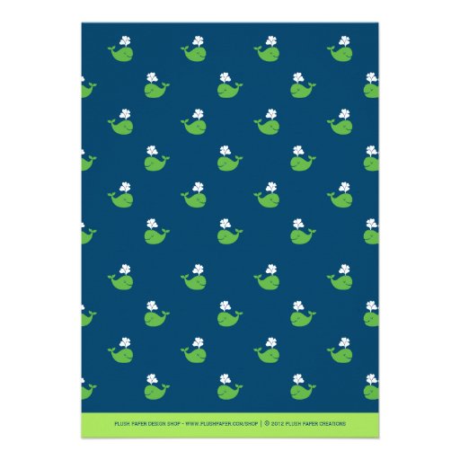 Baby Shower Invitation | Nautical Preppy Whale Invite