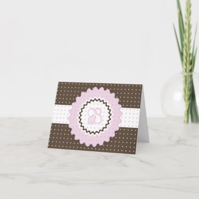 Baby Shower Brown  Pink on Baby Shower Invitation  Pink And Brown Greeting Cards From Zazzle Com