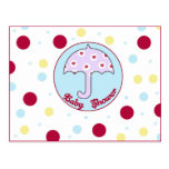 Baby shower Invitation postcards