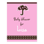 Baby shower Invitation postcards
