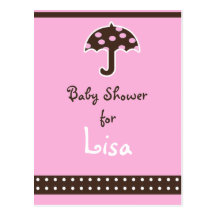 Baby shower Invitation Post Card