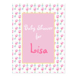 Baby shower Invitation postcards