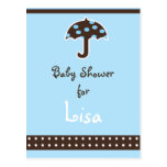 Baby shower Invitation postcards
