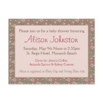 Baby Shower Invitation postcards