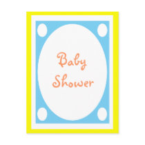 Baby shower Invitation postcards by cute4kids Baby shower Invitation postcards