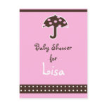Baby shower Invitation Post Card
