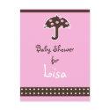 Baby shower Invitation postcards