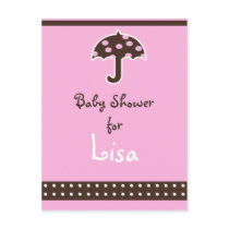 Baby shower Invitation postcards