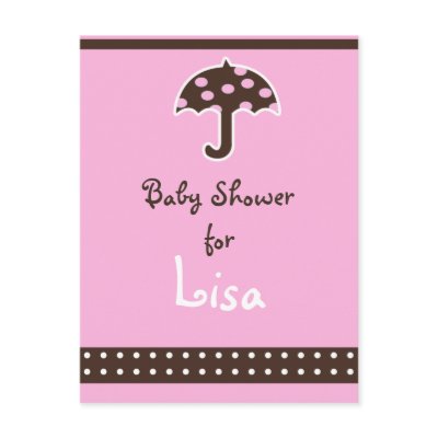 Baby shower Invitation Post Card by cute4kids
