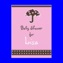 Baby shower Invitation postcards