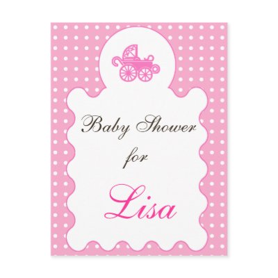 Baby shower Invitation Postcard by cute4kids