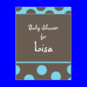 Baby shower Invitation postcards