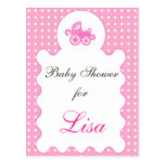 Baby shower Invitation postcards