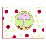 Baby shower Invitation postcards