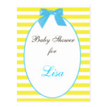 Baby shower Invitation postcards