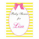Baby shower Invitation postcards