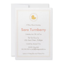 Baby Shower Invitation - Rubber Ducky