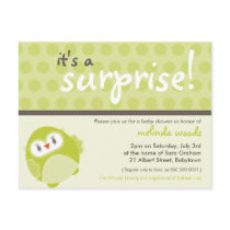 BABY SHOWER INVITATION :: surprise owl 2 Post Card