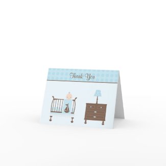 Baby Shower Invitation Thank You Card card