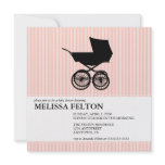 Baby Shower Invitation with Baby Buggy