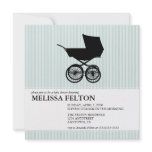Baby Shower Invitation with Baby Buggy