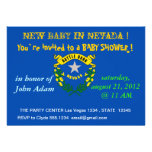Baby Shower Invitation with Flag of Nevada