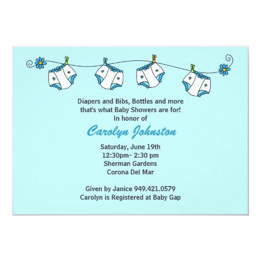Baby Shower Invitation with Matching Envelopes Zazzle
