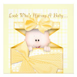 BABY SHOWER  INVITATION YELLOW