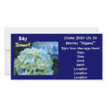 Baby Shower! Invitations Blue Hydrangea It's a Boy Photo Greeting Card