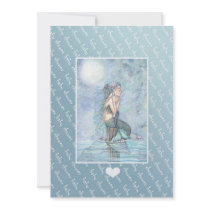 Baby Shower Invitations Invites Mermaid and Baby by robmolily Baby Shower Invitations Invites Mermaid and Baby