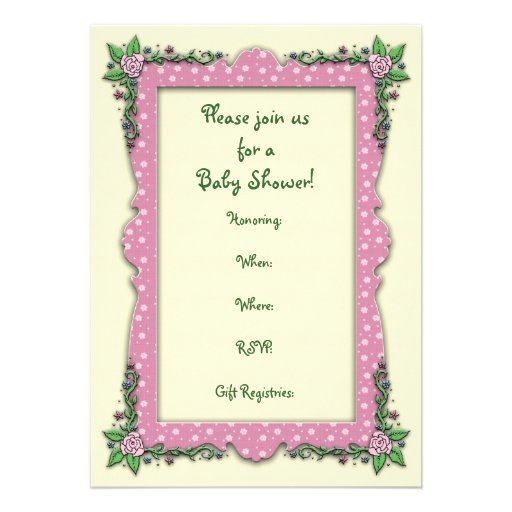 Baby Shower Invitations Mother and Baby Fairy