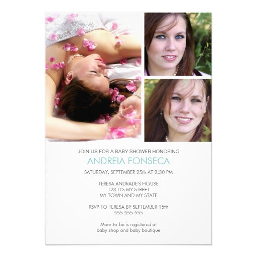 Baby Shower Invitations with Personal Photos: Boy from Zazzle.com