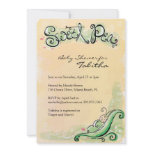 Baby Shower Invitations with Sweet Pea Baby